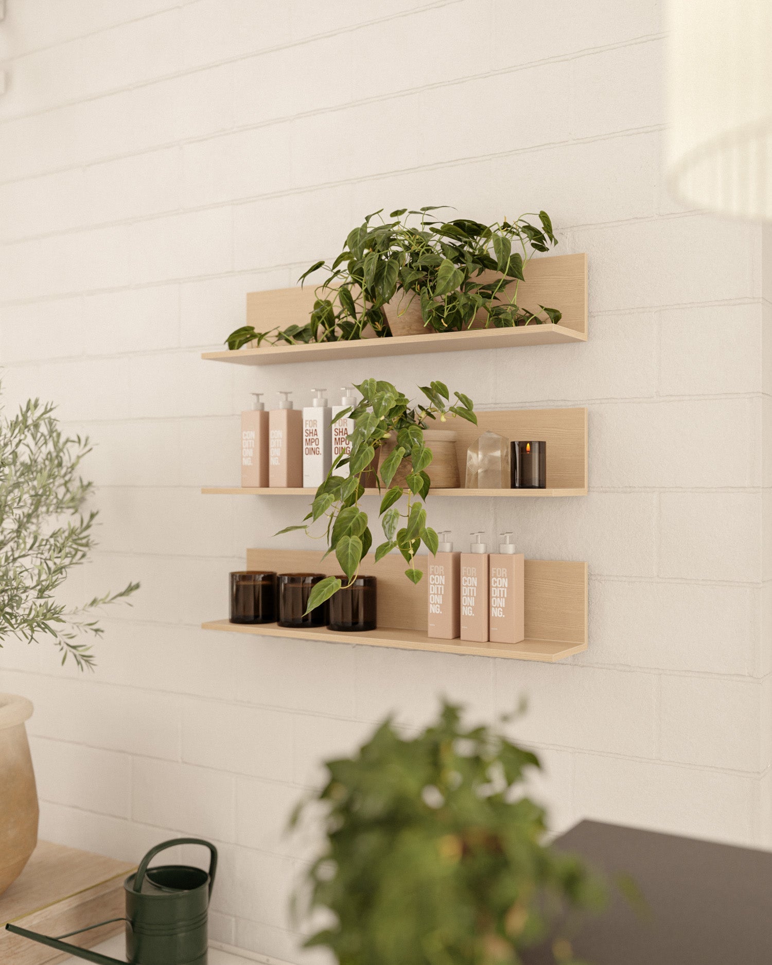 Display Oak - 98cm riiul saarepuidumustriga